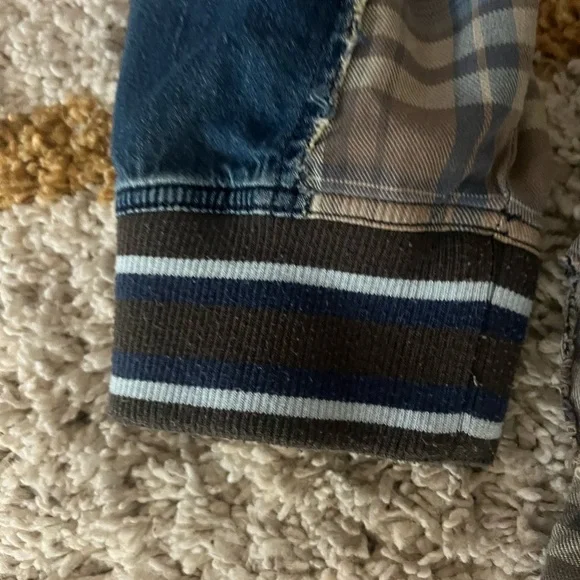 We The Free Denim and plaid snap shirt - Picture 6 of 8